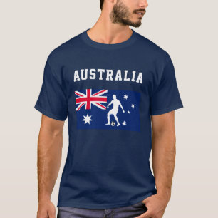 T-shirt Football Sport Fan Australie Aussie Drapeau