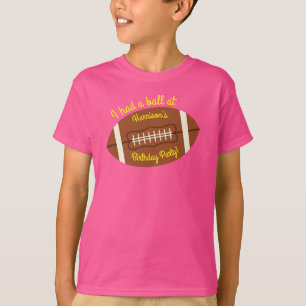 T-shirt Football Sports Anniversaire fête rose