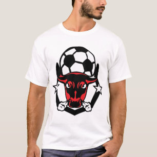 T-shirt football taureau logo bull soccer football sport 2
