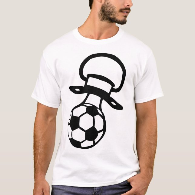T-shirt football tetine bebe sucette 0 (Devant)