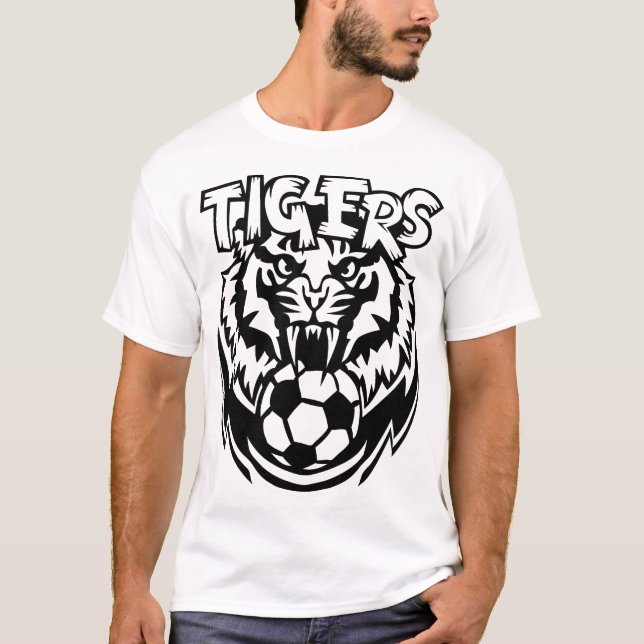 T-shirt football tigers logo sport animal 272 (Devant)