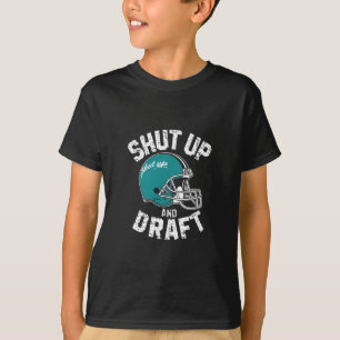 T-shirt Football turquoise de style rétro