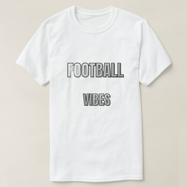 T-shirt Football Vibes Typography Design | Soccer Lifestyl (Design devant)