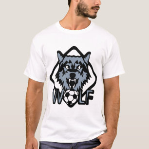T-shirt football wolf logo sport animal 27