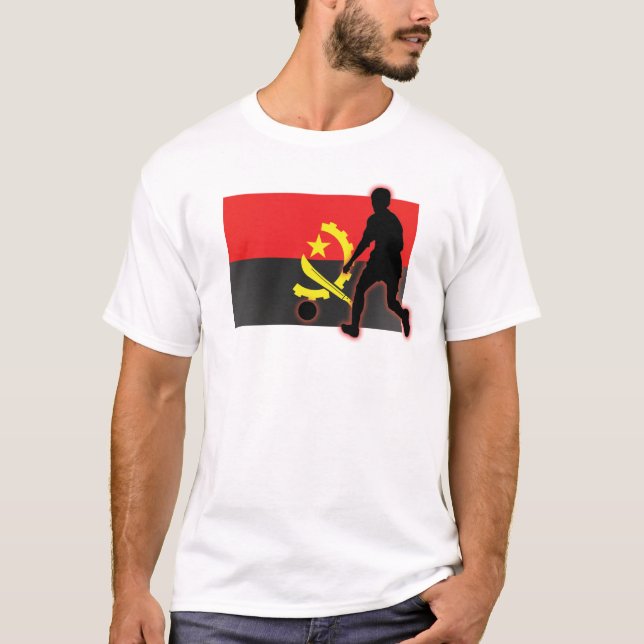 T-shirt Footballeur de l'Angola (Devant)