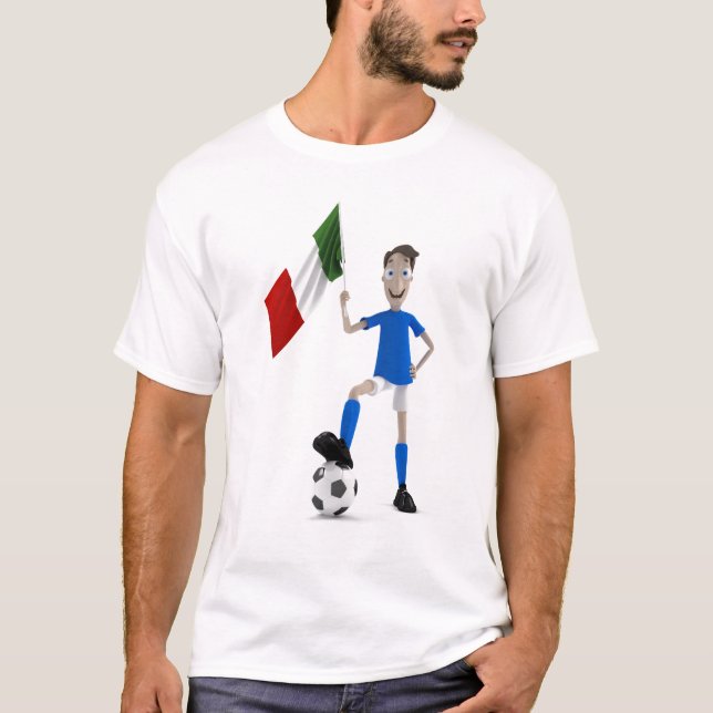 T-shirt Footballeur de l'Italie (Devant)