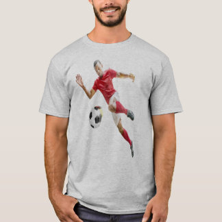 T-shirt Footballeur Dynamique En Action