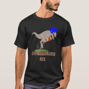 T-shirt FootballSaurus Rex Football Jouer À T Rex