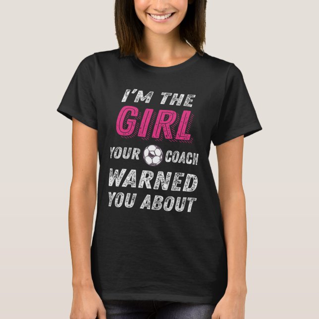 T-shirt Footll Lovers Just A Girl Who Loves Footll  (Devant)