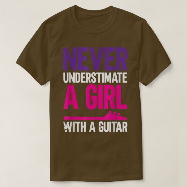 T-shirt For Guitarist & Musician, Music & Bass FanAcoustic (Design devant)