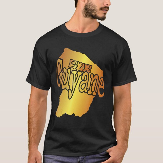 T-shirt for Guyanese Map of Guyana 973 (Devant)