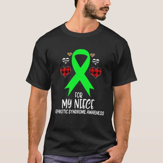 T-shirt For My Niece Nephrotic Syndrome Awareness Ribbon B (Devant)