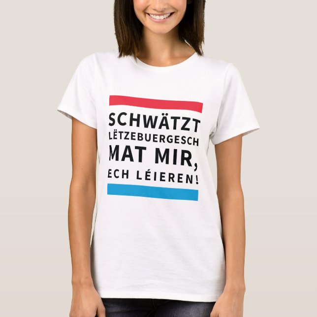 T-shirt For People who Learn luxembourgish (Devant)