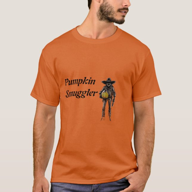 T-Shirt For Pumpkin Smugglers. Halloween  (Devant)