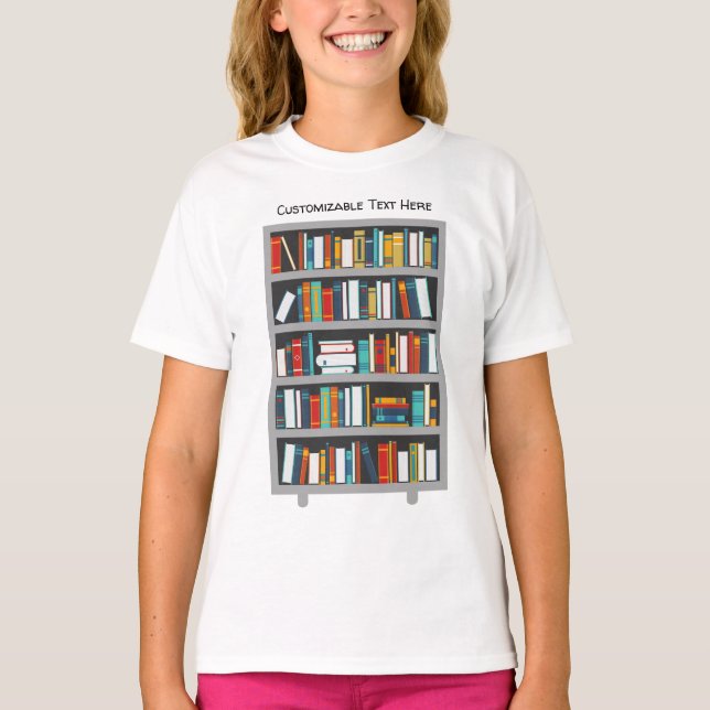 T-Shirt for Readers - Bookworm (Devant)