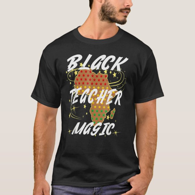 T-shirt For Teachers Black Teacher Magic African History M (Devant)