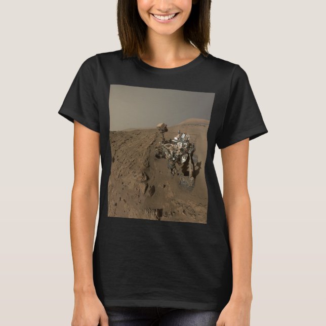 T-shirt Forage Mars Curiosity Red Martian Paysage (Devant)