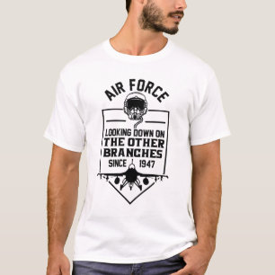 T-shirt Force aérienne, regarder vers le bas d'autres bran