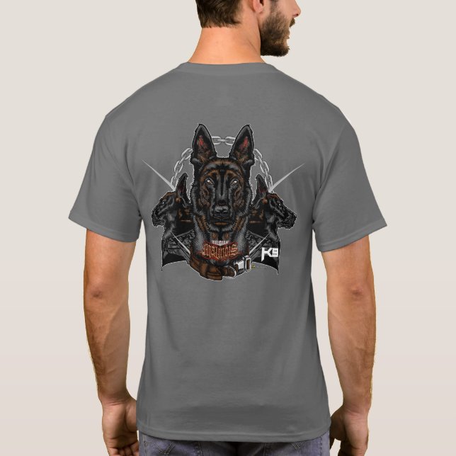 T-shirt Force belge Malinois K9 - ELIT3 (Dos)
