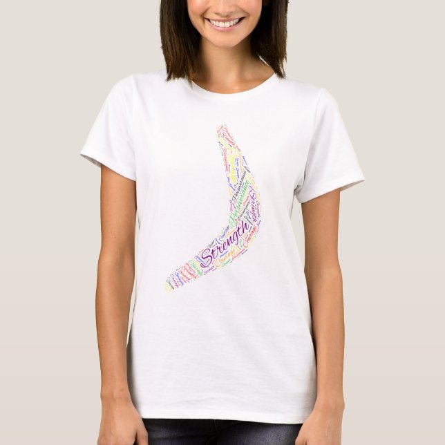 T-shirt Force Boomerang, Courage, Persévérance (Devant)