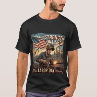T-shirt Force dans le travail - Hommage au travailleur amé