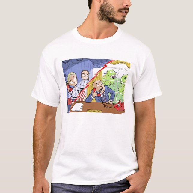 T-shirt Force de grève de ceinture noire par Heitz (Devant)