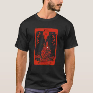 T-shirt Force de la carte Tarot Occulte Wolf Dark Witchcra