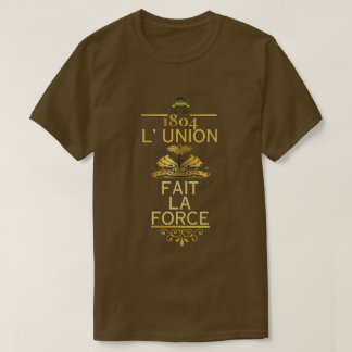 T-SHIRT FORCE DE LA DES SYNDICATS FAIT DE L (OR)