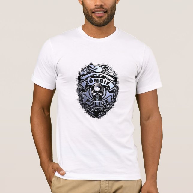T-shirt Force de police de zombi (Devant)