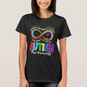 T-shirt Force De sensibilisation sur l'autisme Et Coeur No