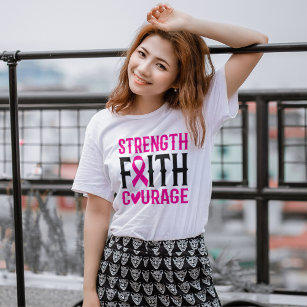 T-shirt Force et courage