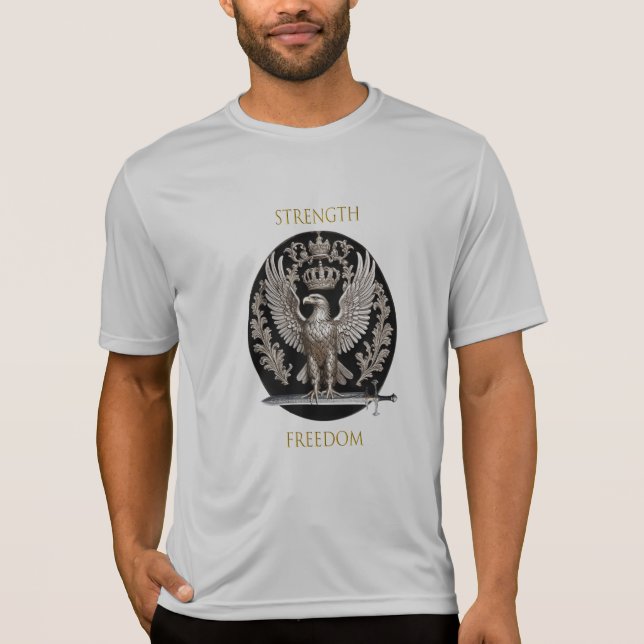 T-shirt Force et liberté de l'aigle (Devant)