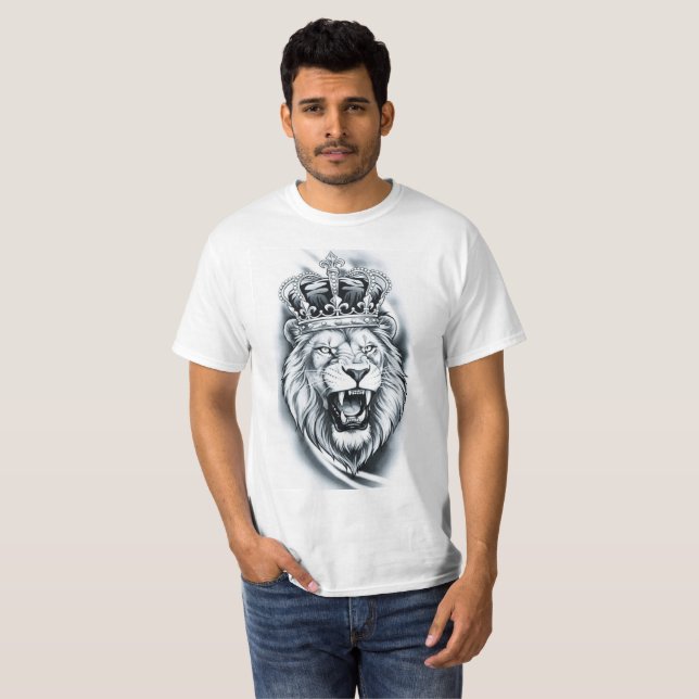 T-shirt Force Graphique du Roi Lion Royal (Devant entier)