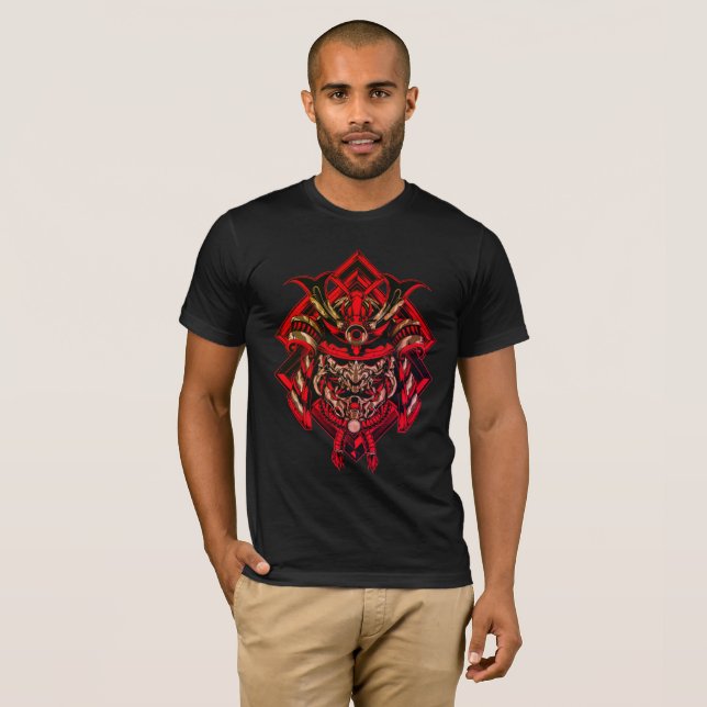 T-shirt Force Samurai - Esprit guerrier (Devant entier)