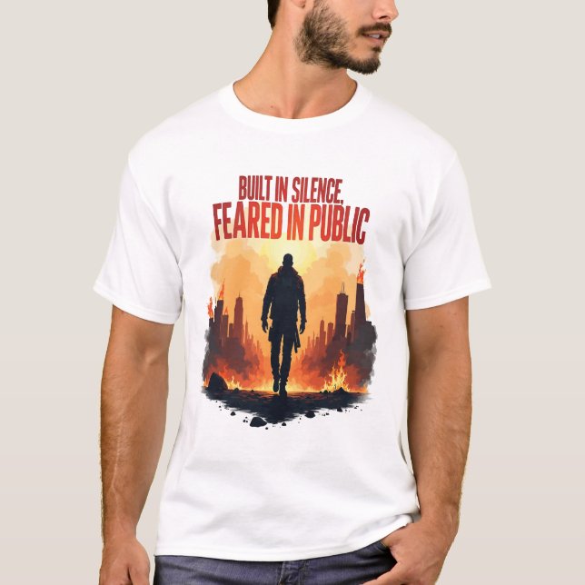 T-shirt Force silencieuse - Gritty Cyberpunk Comic Tee (Devant)