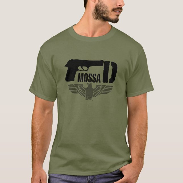 T-shirt Forces de défense d'Israël Amossad Armée hommes mi (Devant)