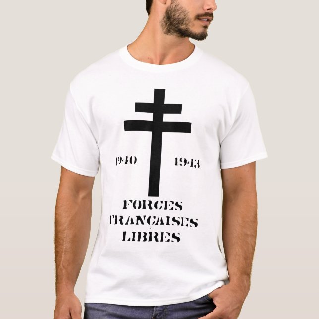T-shirt Forces françaises libres (en français) (Devant)