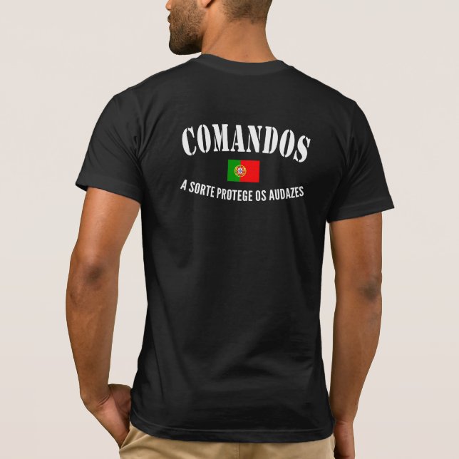 T-shirt Forces spéciales des Comandos portugais (Dos)