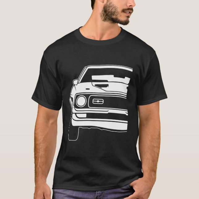 T-shirt Ford Mustang 1971 à 1973 Mach 1 1 (Devant)