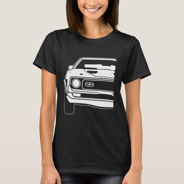 T-shirt Ford Mustang 1971 à 1973 Mach 1 1 (Devant)
