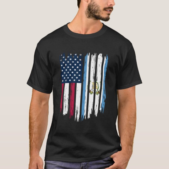 T-shirt Foreigner Immigrant Usa United States Guatemala Fl (Devant)