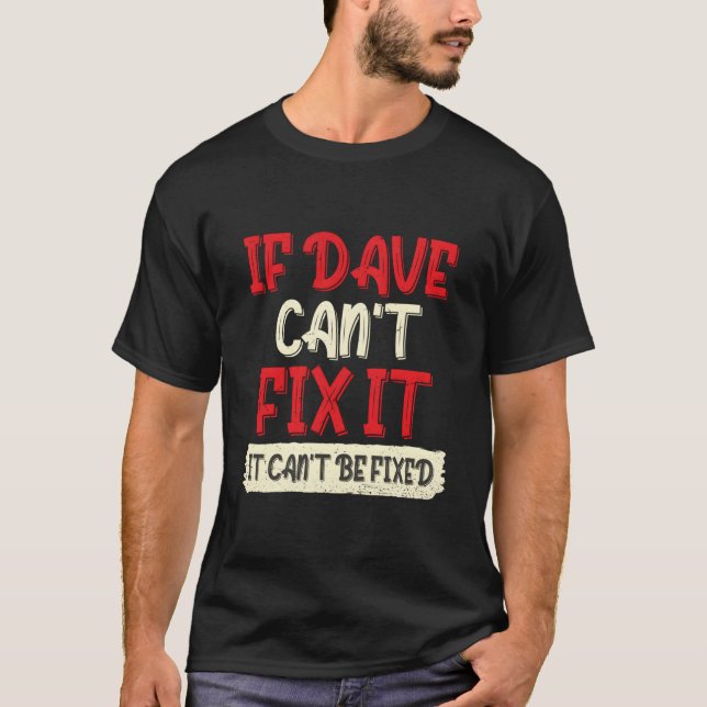 T-shirt Forename David First Name Dave (Devant)