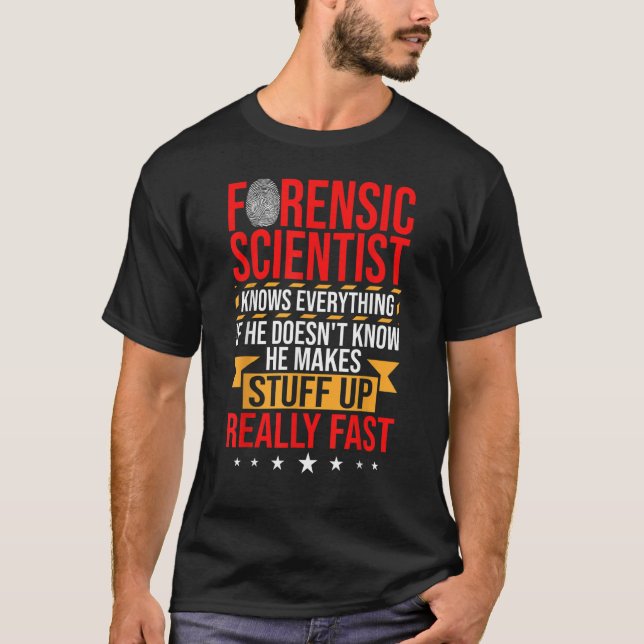 T-shirt Forensic Psychology Forensic Detective Forensic Sc (Devant)