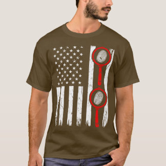 T-shirt Forensic Science USA Drapeau Forensic Scientist