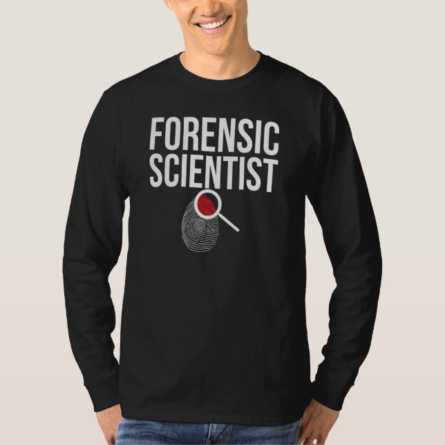 T-shirt Forensic Scientist Fingerprint Forensic Science 1 (Devant)