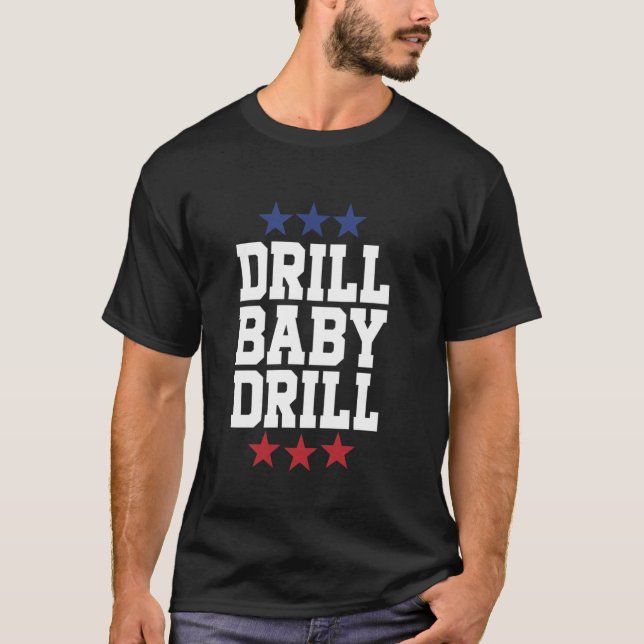 T-shirt Forer Bébé Forer Drapeau Américain Plateforme Pétr (Devant)