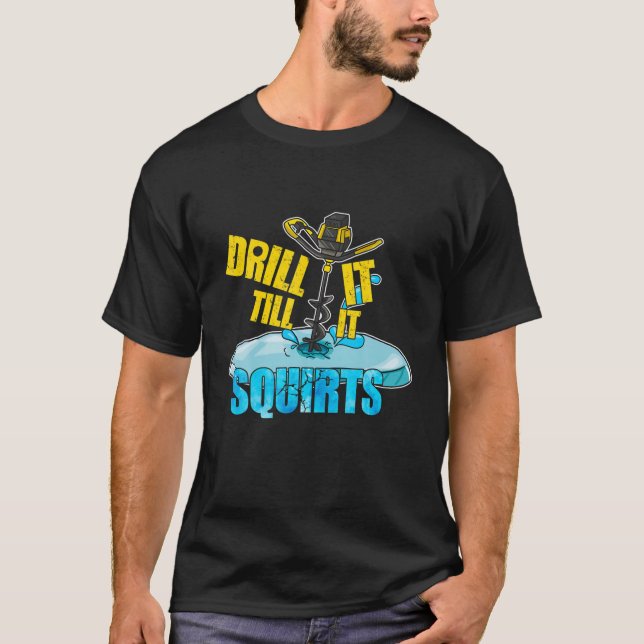 T-shirt Forer Jusqu'À Ce Qu'Il Éjacule Drôle Citation De P (Devant)