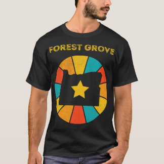 T-shirt Forest Grove Oregon Souvenir Vintage désorganisé 1