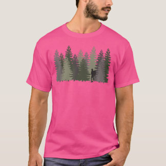 T-shirt Forest Nature Trees Woods Randonneur Randonnée Cam
