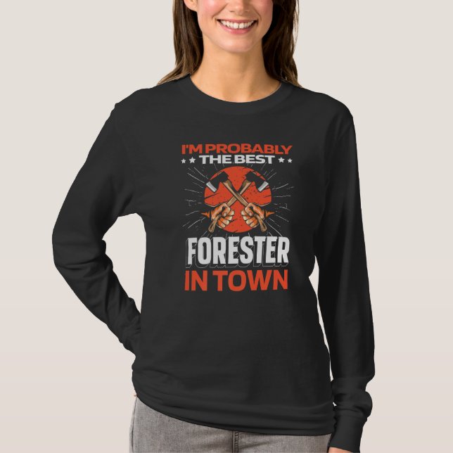 T-shirt Forester Ax - Timberjack Logger Lumberjack Premiu (Devant)
